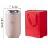 Pink Gift Box Set Premium 316 Stainless Steel Coffee Tumbler - 350ml Vacuum Insulated Travel Mug with Sip Lid, Leak-Proof Egg Shape Design, Hot & Cold Beverage Cup for Office Commute Outdoor Gift