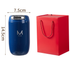 Blue Gift Box Set Premium 316 Stainless Steel Coffee Tumbler - 350ml Vacuum Insulated Travel Mug with Sip Lid, Leak-Proof Egg Shape Design, Hot & Cold Beverage Cup for Office Commute Outdoor Gift