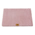 Pink S size Pet Dog Bed Mat - Plush Short Fur Cover with Wave Foam Padding - Washable Removable Cover, Non-Slip Base, Warm Winter Cushion for Dogs and Cats, Multiple Sizes