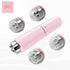 Pink Electric Eye Massager Pen - Vibration Massage Wand for Eye Area, Face, and Neck - Battery Operated Skincare Tool（Batteries not included）, Compact Daily Use, Gift Ready