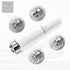 White Electric Eye Massager Pen - Vibration Massage Wand for Eye Area, Face, and Neck - Battery Operated Skincare Tool（Batteries not included）, Compact Daily Use, Gift Ready
