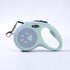 Green Automatic Retractable Dog Leash -  5M Extendable Lead with One-Handed Brake Lock - ABS Casing, Ergonomic Grip, Tangle-Free Nylon Tape, Outdoor Walking Essential