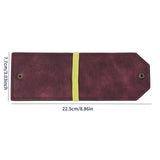 Purple Cash Wrap Wallet - Compact Snap Closure Card and Bill Holder, Slim Design for Quick Access, Lightweight Everyday Carry, Unisex Travel Friendly Accessory