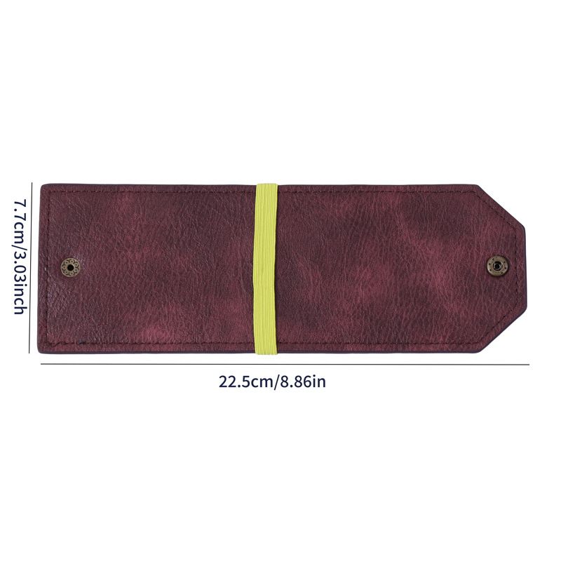 Purple Cash Wrap Wallet - Compact Snap Closure Card and Bill Holder, Slim Design for Quick Access, Lightweight Everyday Carry, Unisex Travel Friendly Accessory