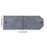 Grey Cash Wrap Wallet - Compact Snap Closure Card and Bill Holder, Slim Design for Quick Access, Lightweight Everyday Carry, Unisex Travel Friendly Accessory