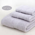3-Piece Light gray Towel Set - Soft Absorbent Bath, Hand & Face Towels with Jacquard Weave, Gift Set for Home, Hotel, or Gifting - Durable, Low-Lint, Machine Washable