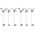 6-piece Blue and Red and Green 3D Dragonfly Clip  - Adjustable Wings, Multi-Colour PVC Garden Decor for Outdoor Camping, Fishing & Home Use