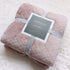 Pink 70*100cm Flannel Fleece Blanket - Quilted Diamond Pattern, Soft & Warm Polyester Throw for Office Nap, Sofa, Travel & Bed Use
