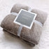 Brown 70*100cm Flannel Fleece Blanket - Quilted Diamond Pattern, Soft & Warm Polyester Throw for Office Nap, Sofa, Travel & Bed Use