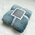 Green 130*150cm Flannel Fleece Blanket - Quilted Diamond Pattern, Soft & Warm Polyester Throw for Office Nap, Sofa, Travel & Bed Use