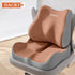 2-piece Brown Ergonomic Memory Foam Seat Cushion with Lumbar Support - Breathable Contoured Design for Office, Car, and Home Use - Relieves Tailbone Pressure, Improves Posture, and Enhances Comfort for Prolonged Sitting