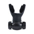 Black Portable Breathing Resistance Trainer - Medical-Grade Silicone & ABS, Adjustable Dual-Channel Respiratory Exercise Device- For Lung Capacity, Diaphragm Strength & Endurance Training