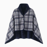 Blue and Gray 80*130cm Japanese-Style shawl blanket Ultra-Soft Blanket - Thick Polyester Throw for Sofa, Bed, Office,  Cozy Nap Blanket for Winter & All Seasons