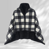 Black and White 80*130cm Japanese-Style shawl blanket Ultra-Soft Blanket - Thick Polyester Throw for Sofa, Bed, Office,  Cozy Nap Blanket for Winter & All Seasons