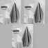 3-piece Grey Coral Fleece & Suede Microfiber Cloth Double-Sided Car Wash Towel  , 5X Water Absorption, Scratch-Free & Lint-Free, 360° Stitched Edge for Car Detailing, Glass, Home Cleaning - Multi-Purpose Auto Care Cloth