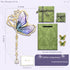 Purple Butterfly Brooch - Green Enamel Crystal Tassel Pin - Elegant Alloy Jewelry for Women, Gift for Mom, Teacher, Friend, Birthday, Valentine&
