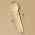 Beige Cat Treat Spoon for Wet Food & Paste - Extra-Long PP Handle, Food-Grade Squeeze Feeder with Anti-Spill Bowl, Easy One-Handed Operation for Cats
