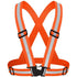 Orange Adjustable Reflective Safety Vest - High Visibility Elastic Straps for Night Running, Cycling & Construction, Lightweight Polyester Reflective Harness for Adults 