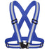 Blue Adjustable Reflective Safety Vest - High Visibility Elastic Straps for Night Running, Cycling & Construction, Lightweight Polyester Reflective Harness for Adults 