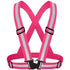 Pink Adjustable Reflective Safety Vest - High Visibility Elastic Straps for Night Running, Cycling & Construction, Lightweight Polyester Reflective Harness for Adults 