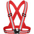 Red Adjustable Reflective Safety Vest - High Visibility Elastic Straps for Night Running, Cycling & Construction, Lightweight Polyester Reflective Harness for Adults 