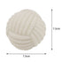 White Rope Ball Durable TPR Dog Chew Toys Set -  for Teeth Cleaning - Non-Toxic, Bite-Resistant, Easy Clean - Interactive Play for Medium to Large Dogs