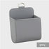 Grey Leather Car Air Vent Storage Bag - Multi-Purpose Phone Holder & Organiser Pouch for Sunglasses, Keys, Cards - Universal Fit, Easy Install, Compact Design for Dashboard Tidy