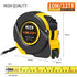 10M Heavy Duty Steel Tape Measure -  Metric & Imperial Dual Scale - High Carbon Steel Blade, Anti-Slip ABS+TPR Casing, Push-Button Lock, Wear-Resistant for Construction & DIY