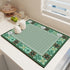 Diatom Mud Kitchen Counter Mat - Quick Dry Absorbent Non-Slip Draining Pad for Sink Benchtop 50cm x 80cm(Moss-covered stone steps)