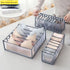 Grey Drawer Underwear Organiser Set - 3 Piece Mesh Storage Boxes for Bras Underwear Socks