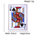 Dog Chew Toy Set - 10 Piece Playing Card Crinkle Sound Toys for Dogs(J)