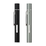 Grey and black Metal Laser Cat Toy Pen Set - 2 Piece USB Rechargeable 3-in-1 Laser Pointer with UV Light and LED Torch in Gift Tin Box