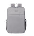 Grey Large Capacity Airbag Backpack Multi-Compartment Laptop Backpack Travel Business Bag