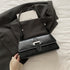 Black French Chic Baguette Shoulder Bag Women’s Minimalist Crossbody Bag with Premium Feel