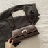 Coffee color French Chic Baguette Shoulder Bag Women’s Minimalist Crossbody Bag with Premium Feel