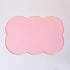3-Piece Pink Silicone Placemat Set Cloud Shape Non-Slip Heat Resistant Kids Dining Mat