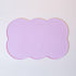 3-Piece Purple Silicone Placemat Set Cloud Shape Non-Slip Heat Resistant Kids Dining Mat