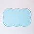 3-Piece Blue Silicone Placemat Set Cloud Shape Non-Slip Heat Resistant Kids Dining Mat