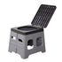 Grey Portable Folding Toilet Stool Outdoor Camping Car Emergency Portable Potty Chair