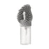 Grey Pet Shampoo Brush Silicone Foaming Massage Comb Dog Cat Bathing Grooming Tool
