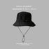 Black Packable Bucket Hat Unisex Wide Brim Foldable Sun Protection Hiking Travel Cap
