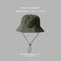 Army green Packable Bucket Hat Unisex Wide Brim Foldable Sun Protection Hiking Travel Cap
