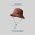 Brick red Packable Bucket Hat Unisex Wide Brim Foldable Sun Protection Hiking Travel Cap