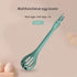 Green  2-Piece 3-in-1 Multi-Functional Egg Whisk & Food Tongs Set