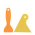 2 Piece Car Vinyl Wrap Squeegee Set - Plastic Application Scrapers for Smooth Film Installation