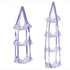 Purple 3-Layer + 4-Layer Hanging Mesh Storage Bag Set for Balls Toys and Sports Gear