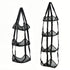 Black 3-Layer + 4-Layer Hanging Mesh Storage Bag Set for Balls Toys and Sports Gear