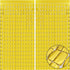 Gold 3D Shimmer Foil Fringe Square Cube Curtain (2 PCS) – 1m x 2m Self-Adhesive Metallic Backdrop for Birthdays, Weddings, and Party Wall Decor