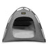 Grey All-Weather Portable Pet Tent with Dual-Sided Cushion & Insect-Proof Mesh – M Size 50 x 50 x 45 cm, Waterproof & Sun-Proof Outdoor Four Corner Dome Kennel for Dogs & Cats Travel Camping