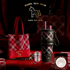 Black British Equestrian Plaid 710ML Insulated Travel Mug with Dual-Drink Lid, Straw & Straw Cap - Ceramic Liner Car Coffee Tumbler with Tea Water Separator Ball and Matching Protective Sleeve (Delux Gift Box)